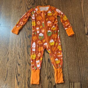 Little Sleepies Pumpkin Spice Zippy (3-6M)